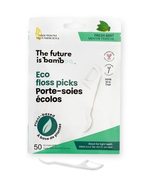 The Future Is Bamboo - Floss Picks - Fresh Mint (50pcs/6pk)