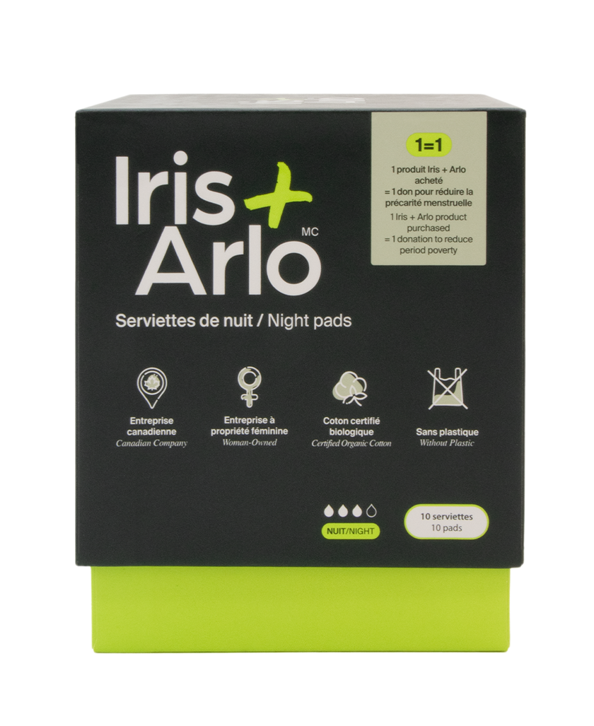Iris + Arlo - Night Pads - 100% Organic Cotton