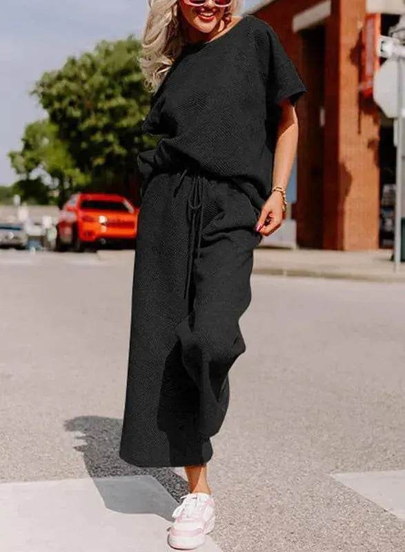 Coord fashion spring and summer 2 piece pant set women