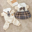Samuel School Outfit for Dogs – Matching Dog Dress and Sweater Set