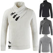 Men's Scalp Button Irregular Long Sleeve T-Shirt