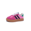 Boys' Casual Lace-Up Sneakers – Kids' PU Rubber Sole Sports Shoes