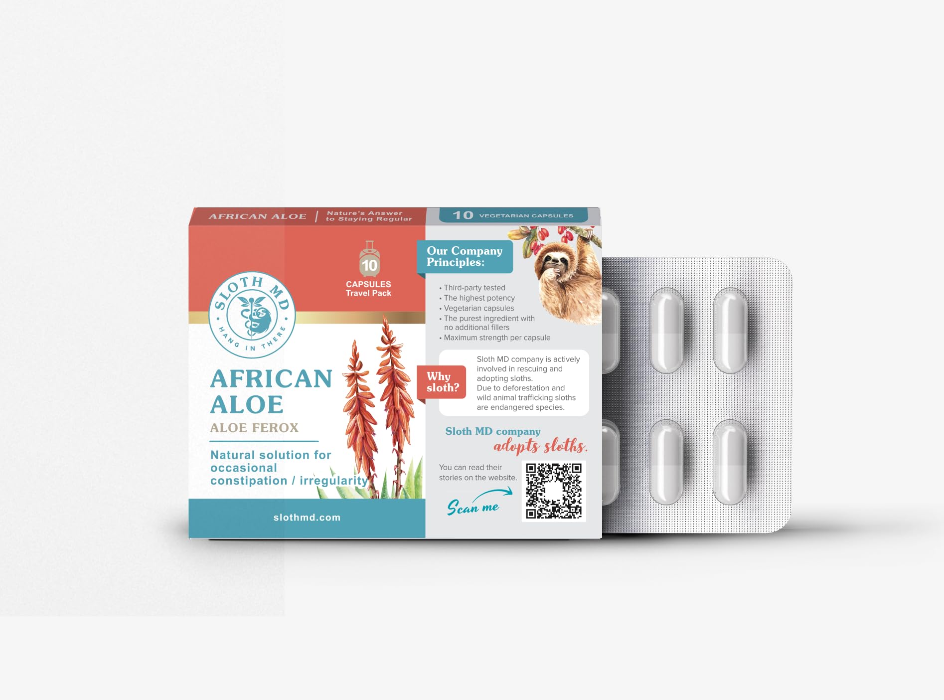 Sloth Medical - African Aloe,10-pack blister