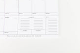 Weekly Organizer Pad