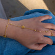 Handmade Beaded Crystal Flower Bracelet for Women – 18K Stainless Steel