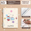 A5 Cute Loose-Leaf Notebook – Detachable Coil, Kawaii Cover Designs