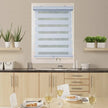 ITY CDNW-1 46 Olivia Stone Cordless Polyester Zebra Day-Night Blind 46