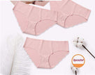 Women's Cotton Mid-Waist Underwear Briefs Set for Everyday Comfort