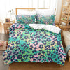 Animal Fur Grain Digital Print Duvet Cover Three-piece Bedding Set