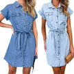 Spring And Summer New Loose Casual Denim Dress Women