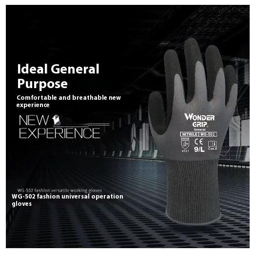 Nitrile Coated Work Gloves – Breathable Non-Slip Wear-Resistant Polyester Gloves for Warehouse & Construction