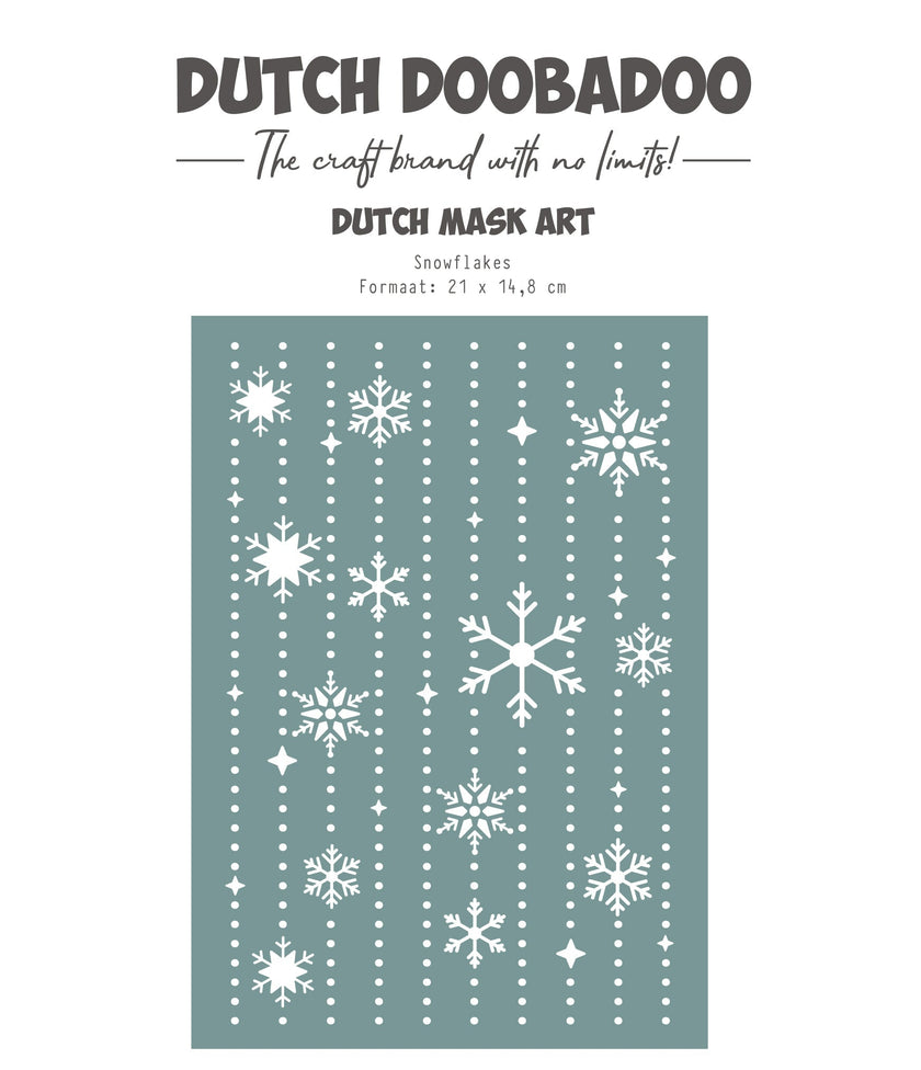 Dutch Doobadoo DDBD Dutch Mask Art Snowflakes A5