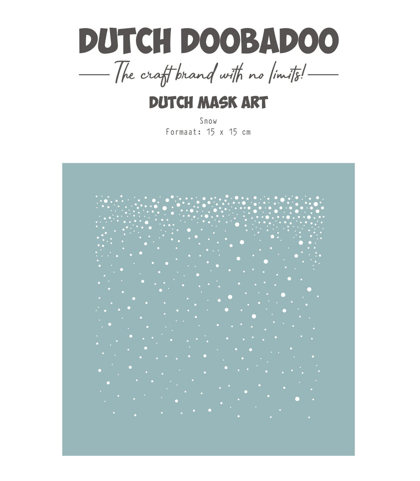 Dutch Doobadoo DDBD Dutch Mask Art 15 X 15 cm Snow