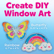 Faber-Castell / Creativity for Kids - Easy Sparkle Window Art Mini Kit Craft Kit for Kids