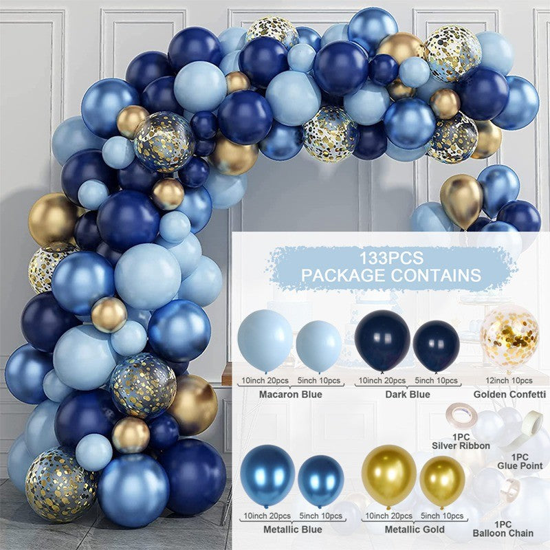 Latex Balloon Set – Multi-Style Party Decoration Balloons (5 Colours)