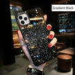 Silicone Gradual Rhinestone iphone case Apple Phone Protective  Case