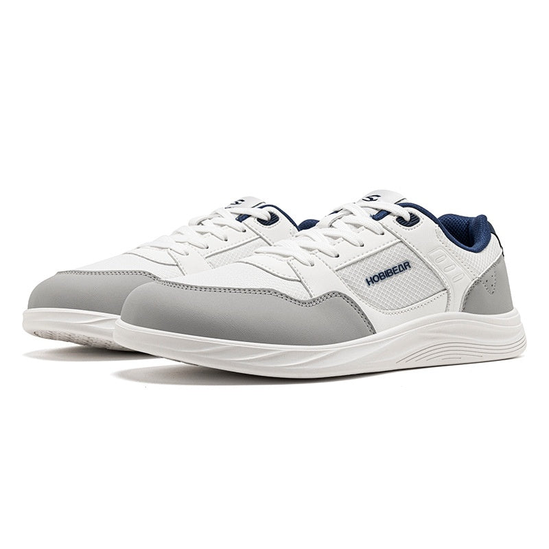 Color-Block Wide Toe Sneakers – Breathable Mesh, Soft Sole, Sports-Casual