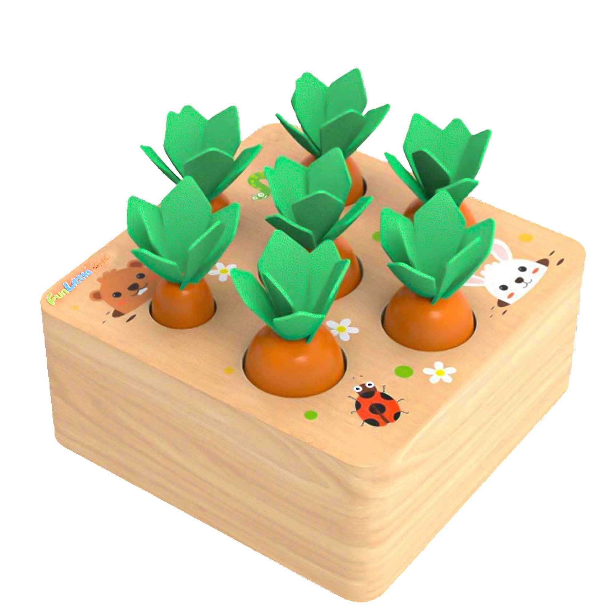 Fun Little Toys - Toys Carrots Harvest Shape Size Sorting