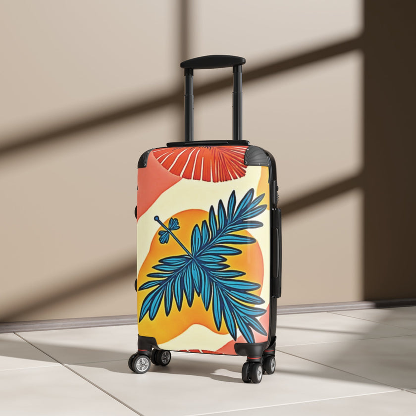 Tropical Palm Carry-On Suitcase – Colorful Beach Sunset Luggage
