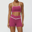 Women's 2-Piece Workout Set – Yoga & Running Outfit (Top + Shorts or Pants)