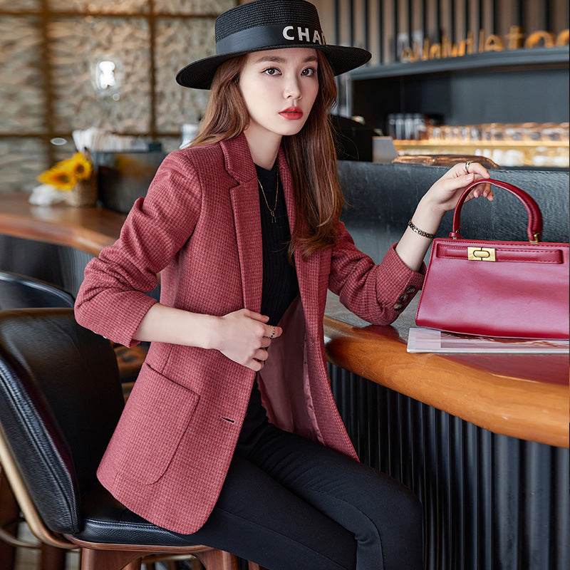 Professional office Business Tweed Blazer Women
