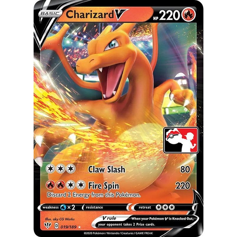 Charizard V (Prize Pack Series 1) (019/189)