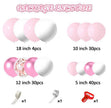 104-Piece Pink & White Balloon Garland Arch Kit – Wedding, Birthday & Baby Shower Party Decoration Set