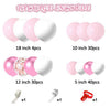 104-Piece Pink & White Balloon Garland Arch Kit – Wedding, Birthday & Baby Shower Party Decoration Set
