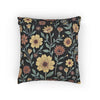 Vintage Floral Woven Pillow | Tapestry Sunflower Cushion, Botanical Throw Pillow