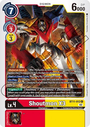Shoutmon X3 (BT11-012) - Dimensional Phase