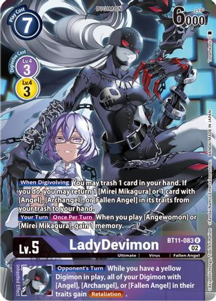 LadyDevimon (Alternate Art) (BT11-083) - Dimensional Phase Foil