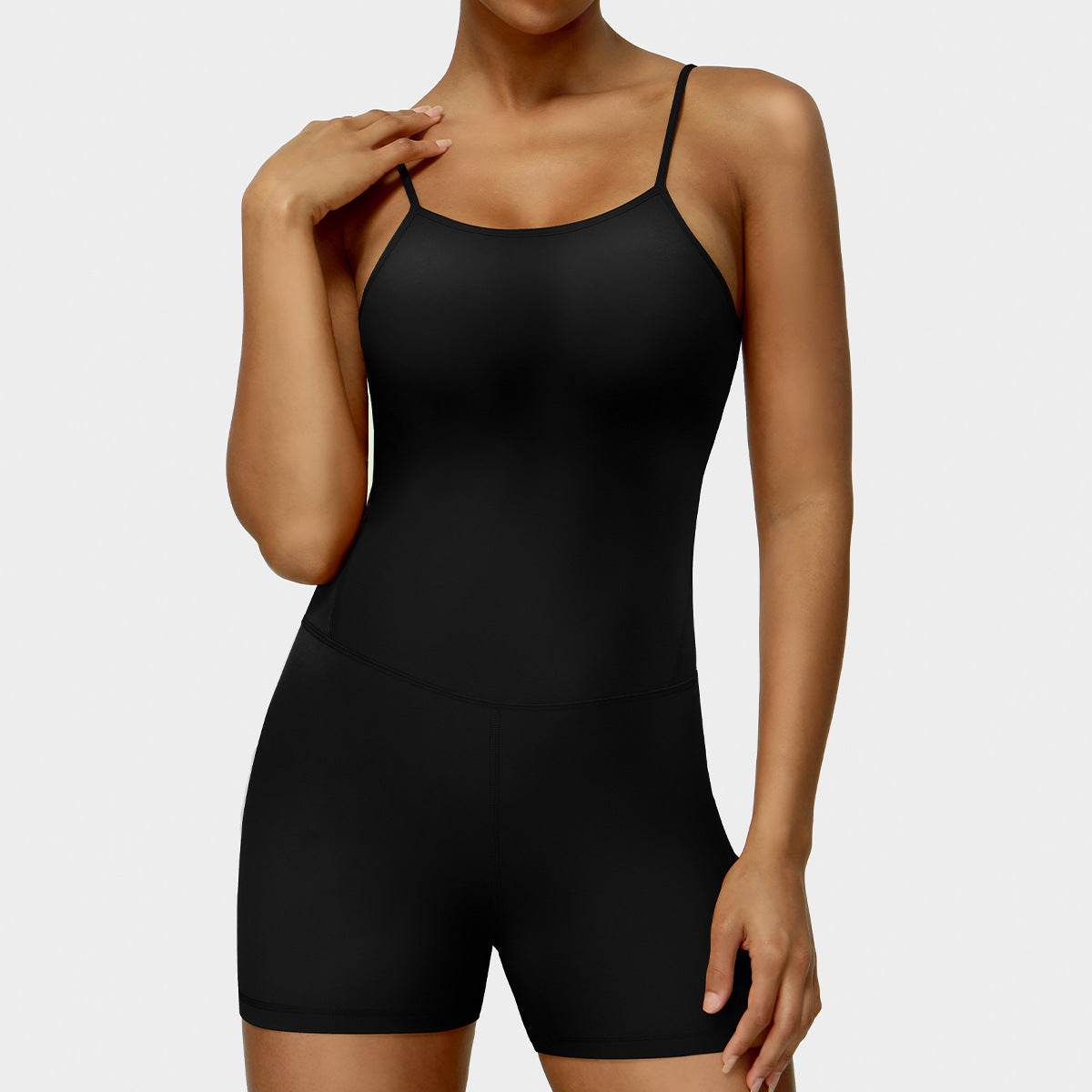 Sleeveless Bodycon Exercise Workout Gym Romper Women Short Workout Jumpsuit Yoga Jumpsuit