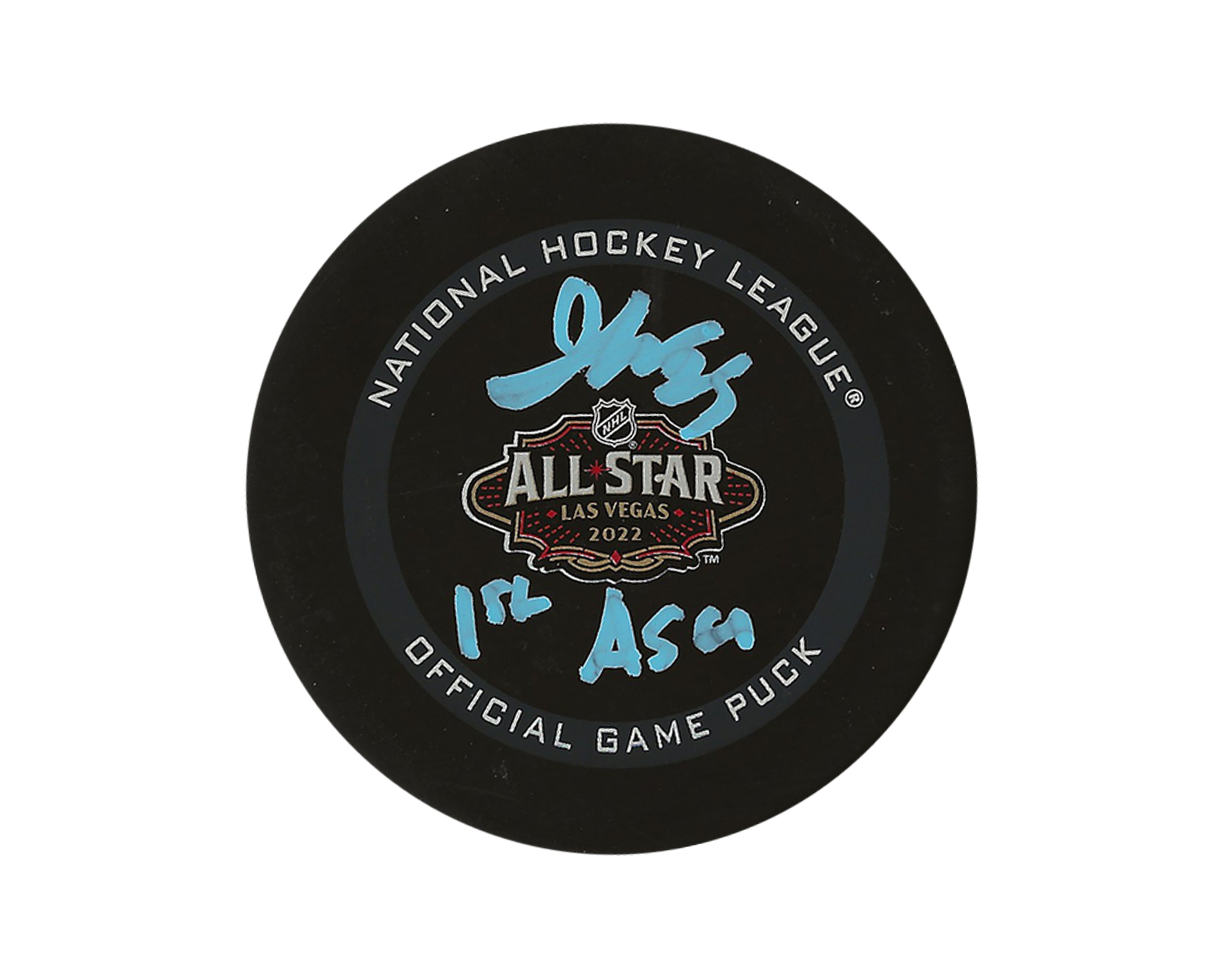 Jordan Kyrou Autographed 2022 All-Star Game Official Game Puck Inscribed 