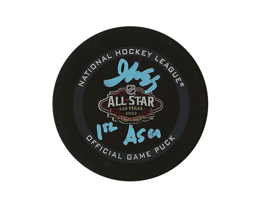 Jordan Kyrou Autographed 2022 All-Star Game Official Game Puck Inscribed 