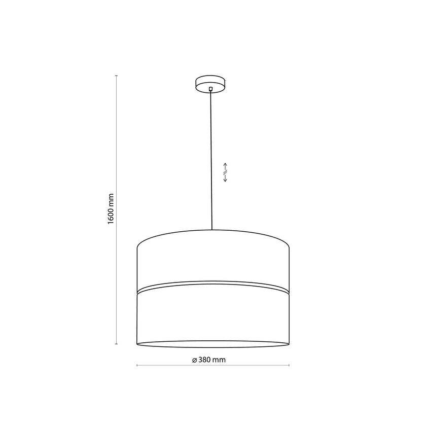 Nicol Scandinavian Drum Pendant Light for Dining Room & Bedroom