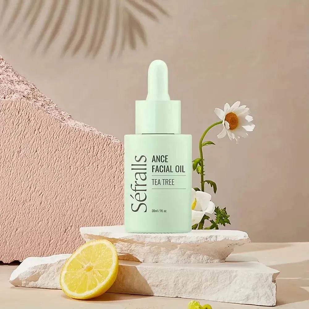 Sefralls Tea Tree Facial  Acne Oil Desalinates Acne Marks Hydrating Cleaning Skin Facial Oil 30ml
