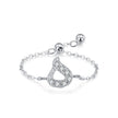 S925 Sterling Silver Niche Style Arabic Letters Pull-out Chain All-match Stackable