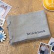 Linen Stitchbook Sketchbook for Painting & Needlework – Beige, Brown, Gray
