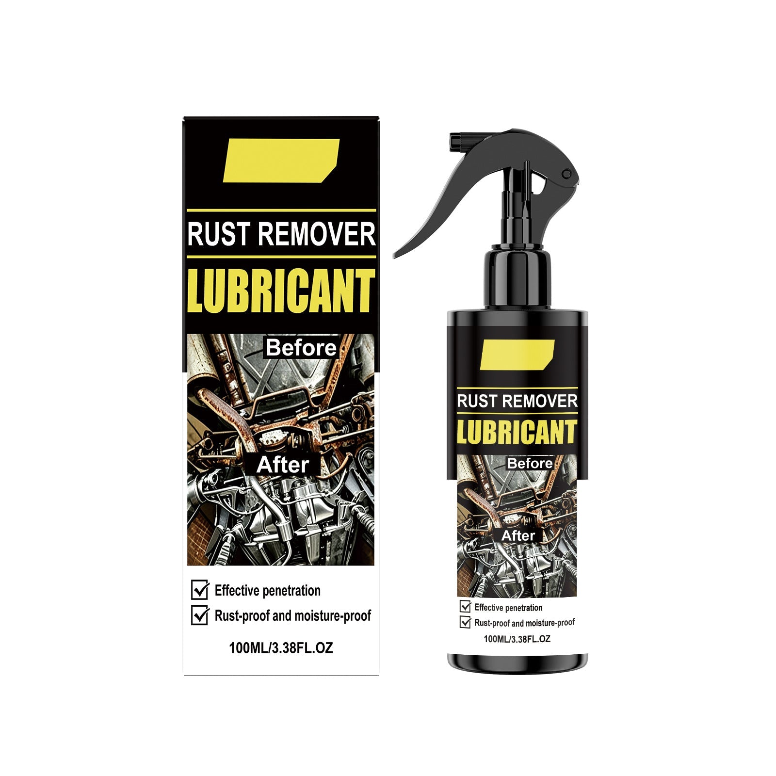 Car Rust Remover for Wheel Hubs and Metal Parts – Cleans, Brightens & Restores Shine | 100ml