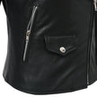 Women’s Lightweight Leather Fashion Jacket | Soft Naked Cowhide Casual Moto Style