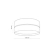 NICOL Scandinavian Flush Mount Ceiling Light for Hallway, Bedroom & Kitchen