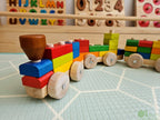 QToysUSA - Stack & Pull Train
