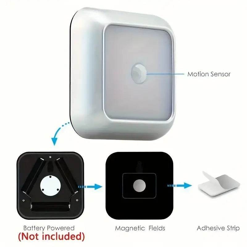 6 Pcs Induction Cabinet Night Light Motion Sensor