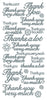 Peel Off Stickers - Various Thank You