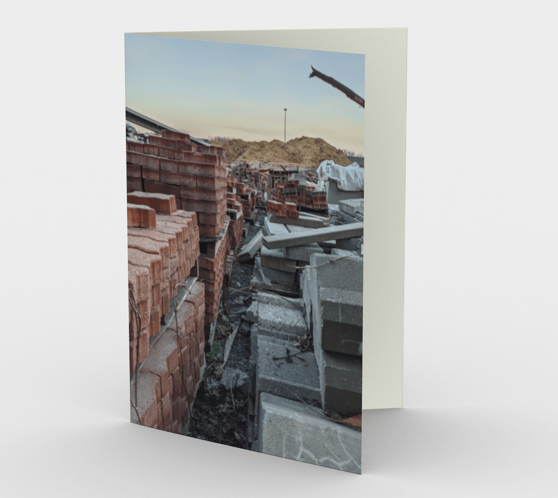 Set of 3 Blank Greeting Cards | 5 x 7 | Brick Yard