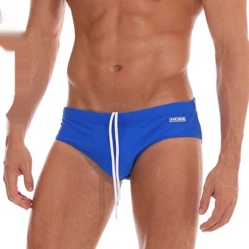 Solid Color Plus Size Swimming Trunks Briefs Shorts underwear