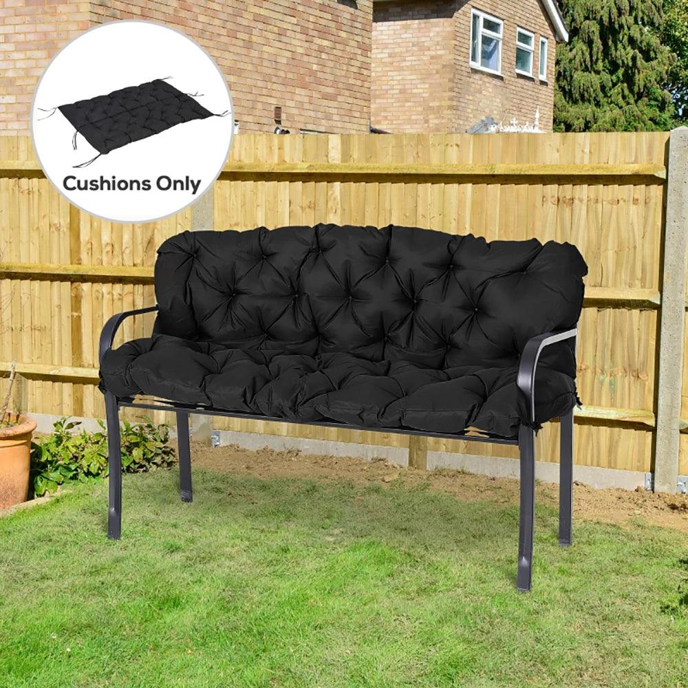 59'' X 38'' Tufted Bench Cushion For Outdoor Furniture, 3-Seater Replacement For Swing Chair, Patio Sofa Couch, TIKTOK Prohibits Sales