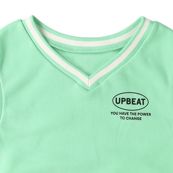 西松屋 裏起毛ベスト付き長袖ワンピース 正規品