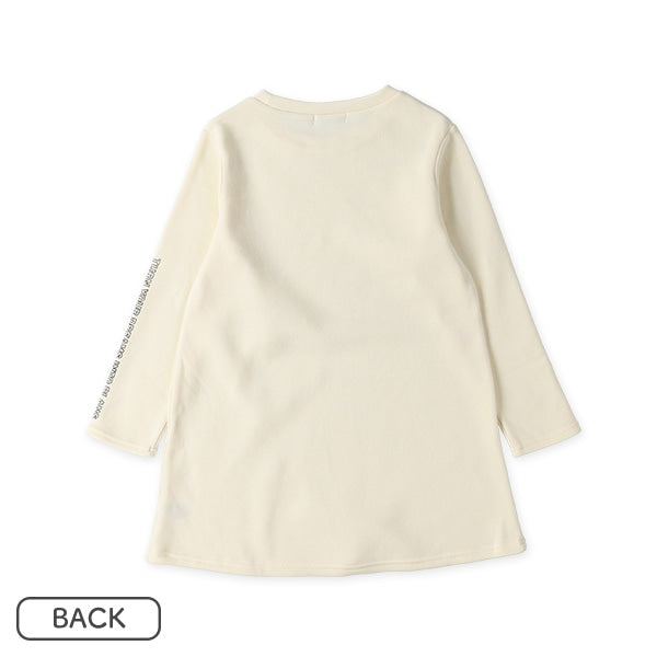 西松屋 裏起毛ベスト付き長袖ワンピース 正規品