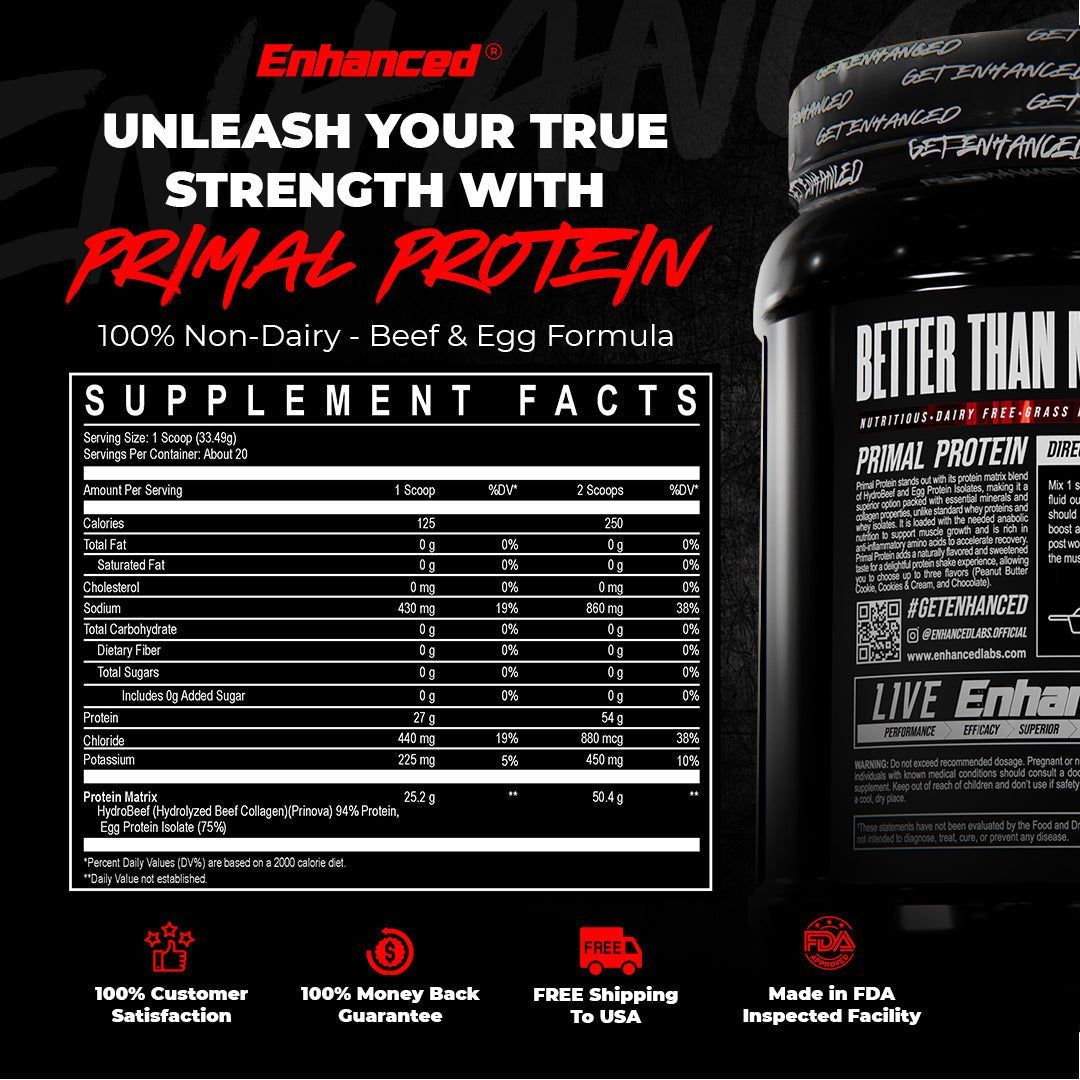 Enhanced Primal Beef & Egg Protein Powder